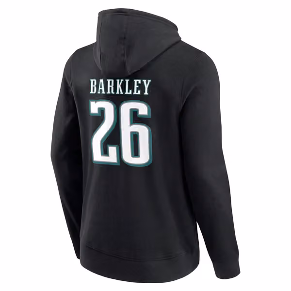Saquon Barkley #26 Philadelphia Eagles Player NFL Hoodie Black view 3