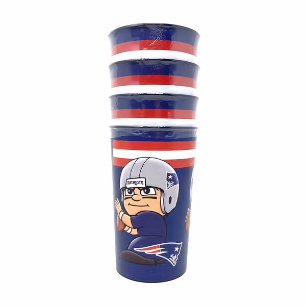 New England Patriots NFL TeenyMates Party Cup Set (4-Pack) view 1