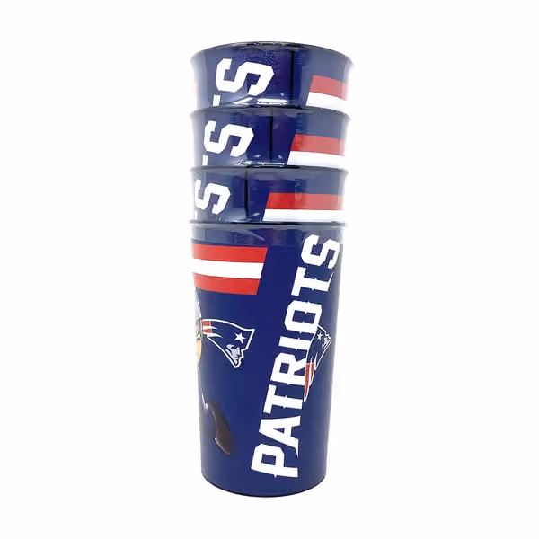 New England Patriots NFL TeenyMates Party Cup Set (4-Pack) view 2