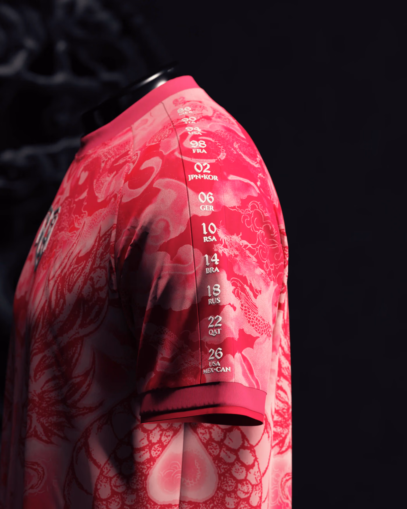Jersevo Custom Personalized Korea Heritage Jersey (2026WC Edition) left sleeve detail