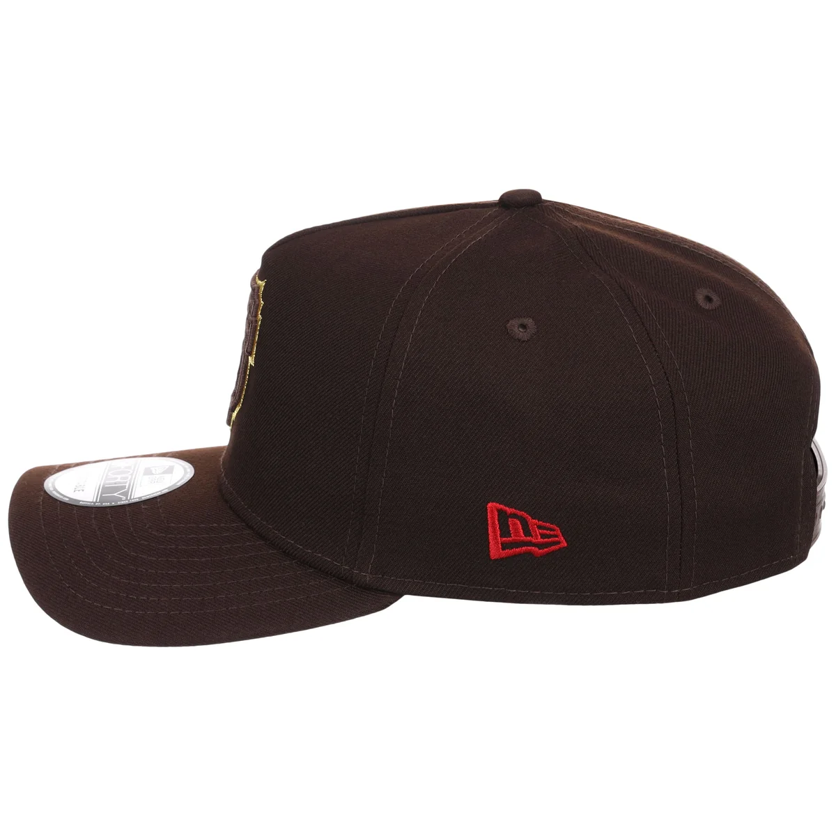 San Francisco Giants MLB Burnt Wood FASHION CORE New Era 9FORTY A-Frame detail view