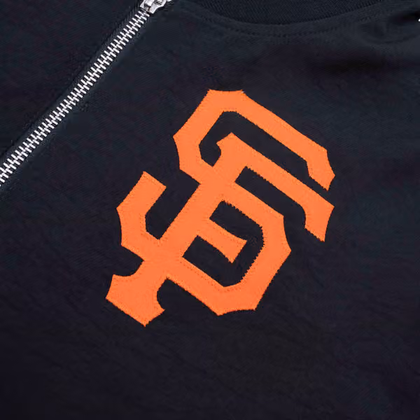 San Francisco Giants 2024 MLB Authentic Collection Nike Bomber Jacket Black view 4