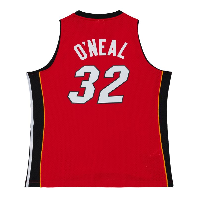 Shaquille O'Neal #32 Miami Heat 2005-06 Swingman NBA Jersey Red view 2