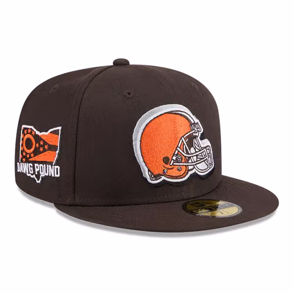 Cleveland Browns 2024 NFL Draft New Era 59FIFTY Fitted Cap Brown product photo