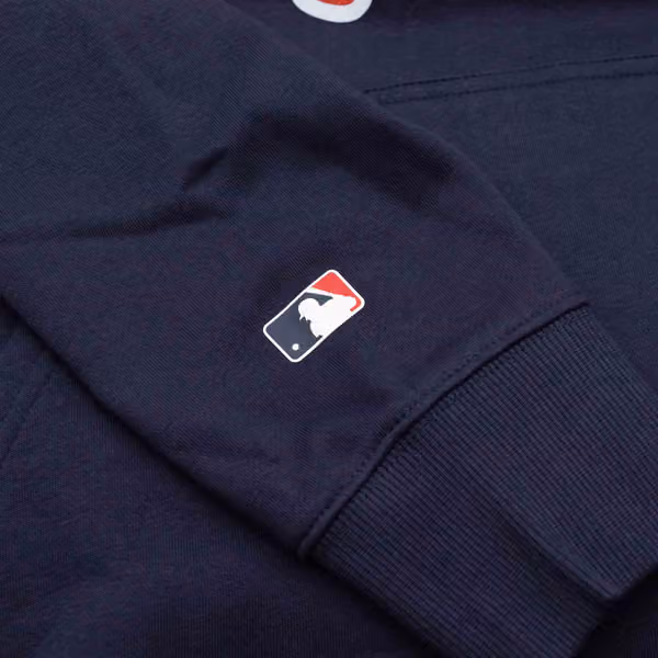 New York Yankees Crest Logo MLB Hoodie Navy view 4