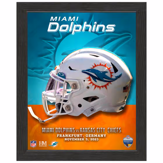 2023 NFL Frankfurt Games Miami Dolphins Framed Photo view 1