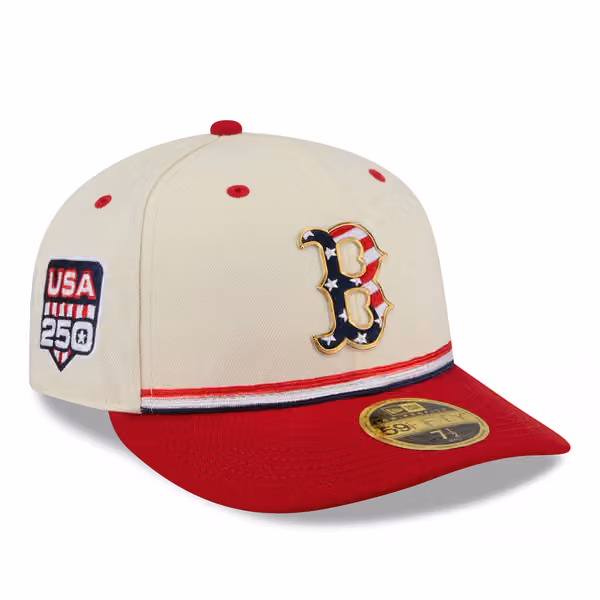 Boston Red Sox 2026 4th of July USA 250 Low Profile 59FIFTY Fitted MLB Cap product photo