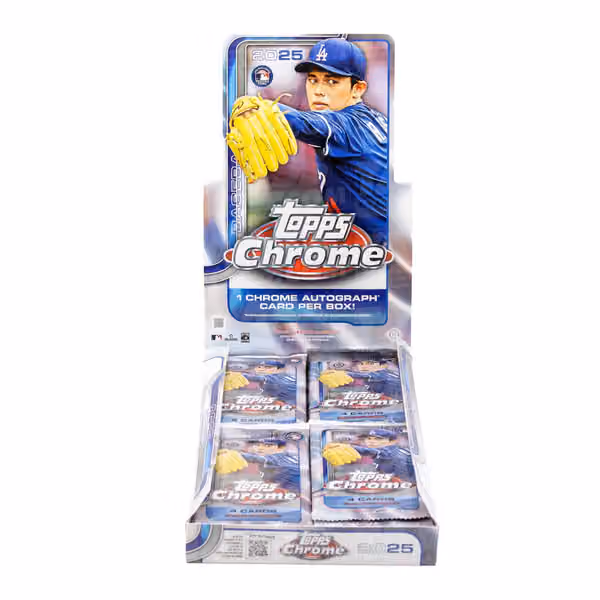 2025 Topps Chrome Baseball MLB Hobby Pack view 2