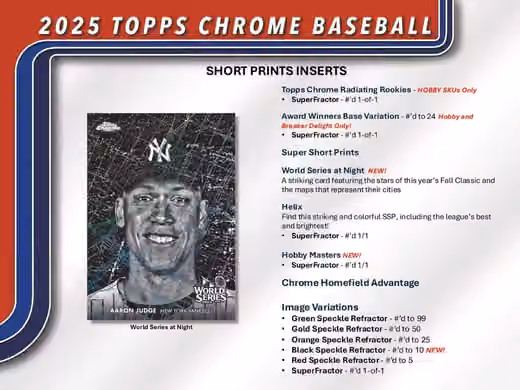 2025 Topps Chrome Baseball MLB Hobby Pack view 4