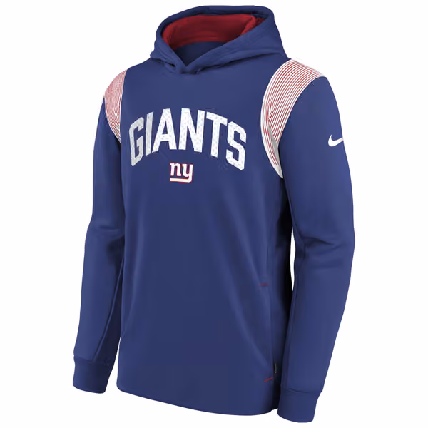 New York Giants 2022 NFL On-Field Sideline Therma Hoodie (YOUTH) view 2