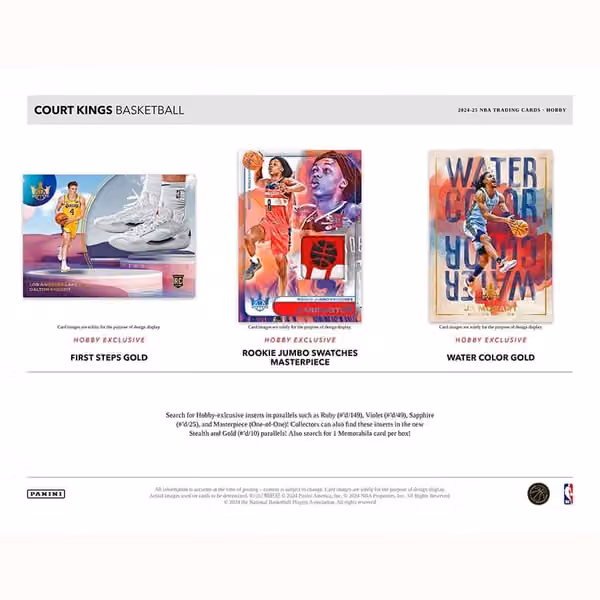 2024/25 Panini Court Kings Basketball NBA Hobby Box view 4