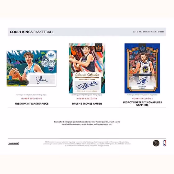 2024/25 Panini Court Kings Basketball NBA Hobby Box view 2