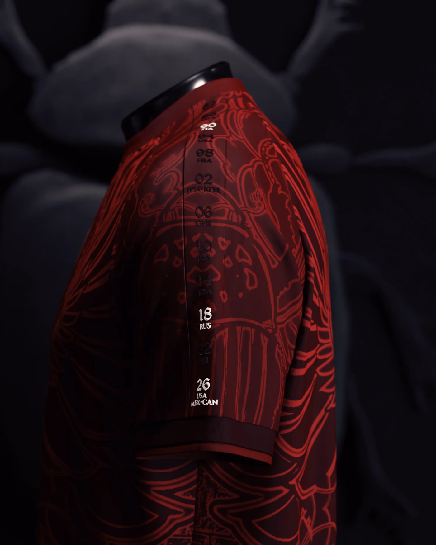 Jersevo Custom Personalized Egypt Heritage Jersey (2026WC Edition) left sleeve detail