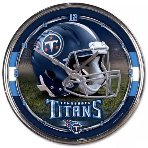 Tennessee Titans WinCraft Chrome NFL Wall Clock view 1