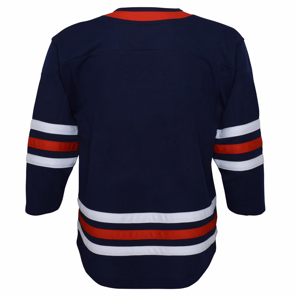 Winnipeg Jets Premier Youth NHL Jersey Alternate Navy (KIDS) view 2