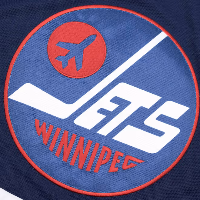 Winnipeg Jets Premier Youth NHL Jersey Alternate Navy (KIDS) view 3