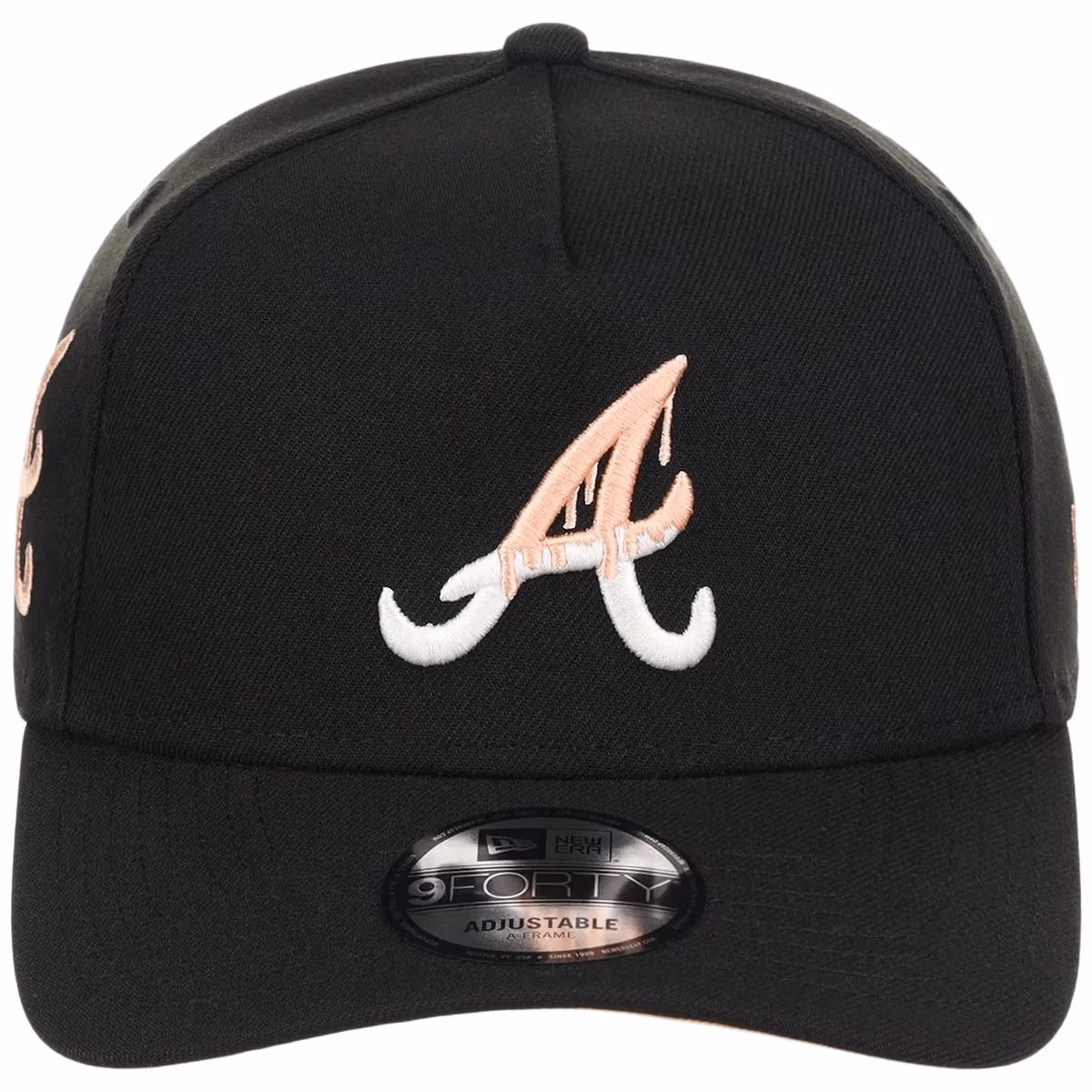 Atlanta Braves Peach Drip Atlanta Crown the City New Era 9FORTY detail view