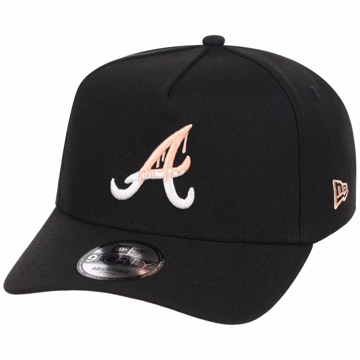 Atlanta Braves Peach Drip Atlanta Crown the City New Era 9FORTY detail view