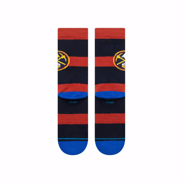 Denver Nuggets Stance Prep School NBA Crew Socks Navy view 3