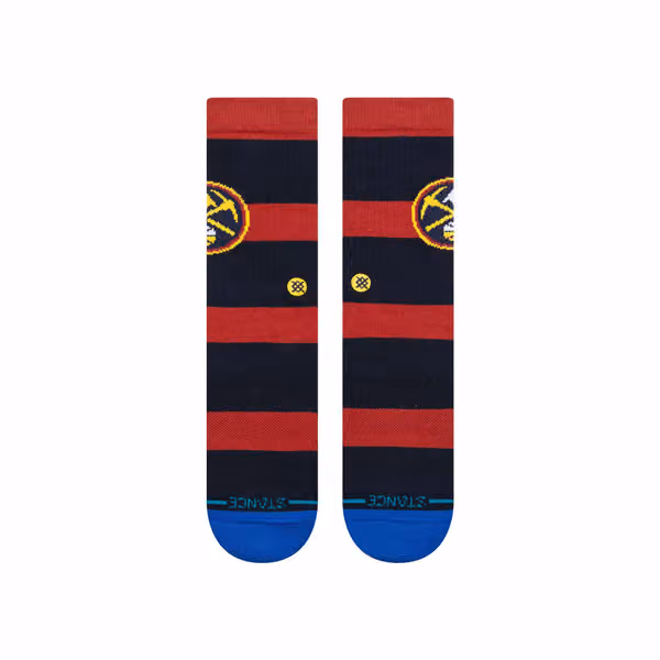 Denver Nuggets Stance Prep School NBA Crew Socks Navy view 2