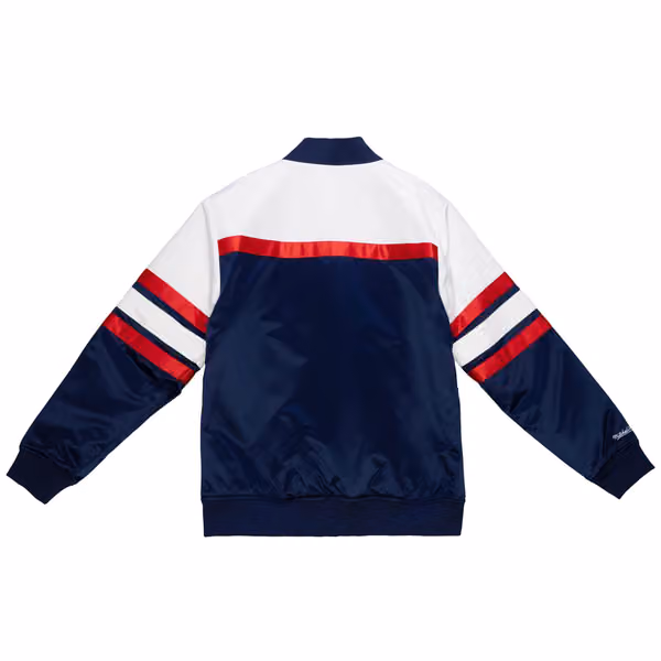 New Jersey Nets Mitchell & Ness Script Heavyweight Satin NBA Jacket view 2