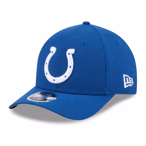Indianapolis Colts NFL Team Logo New Era 9FORTY M-Crown Snapback Cap Blue product photo