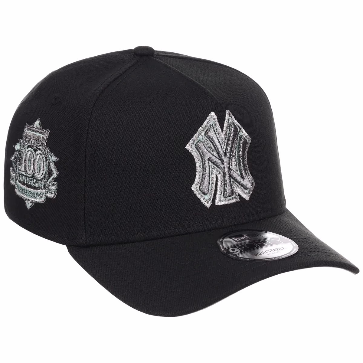 New York Yankees MLB Alpine Snow New Era 9FORTY A-Frame front view