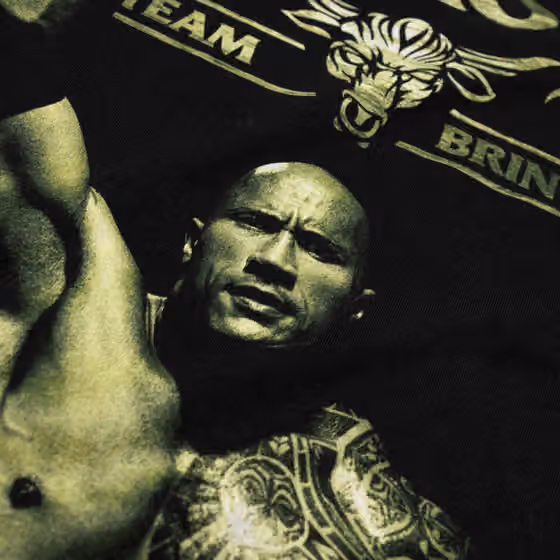 The Rock Team Bring it WWE Legend T-Shirt Black view 4