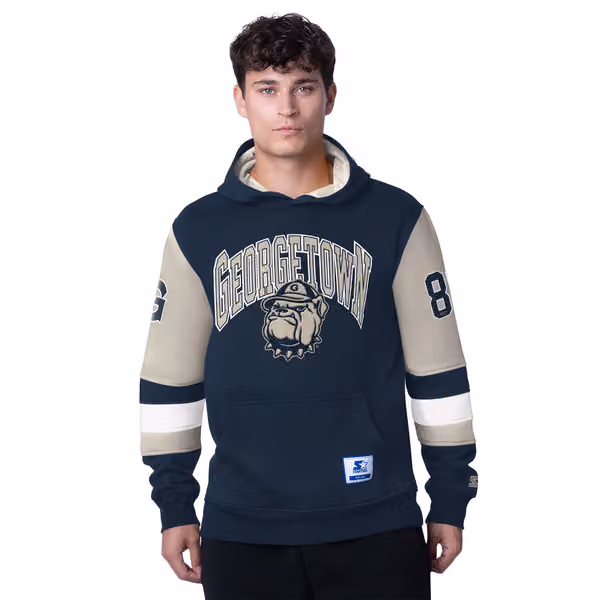 Georgetown Hoyas Starter End Zone NCAA Hoodie Blue view 1