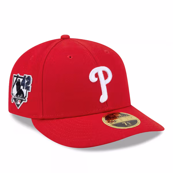 Philadelphia Phillies 2026 Jackie Robinson Day Low Profile 59FIFTY Fitted Cap Red product photo