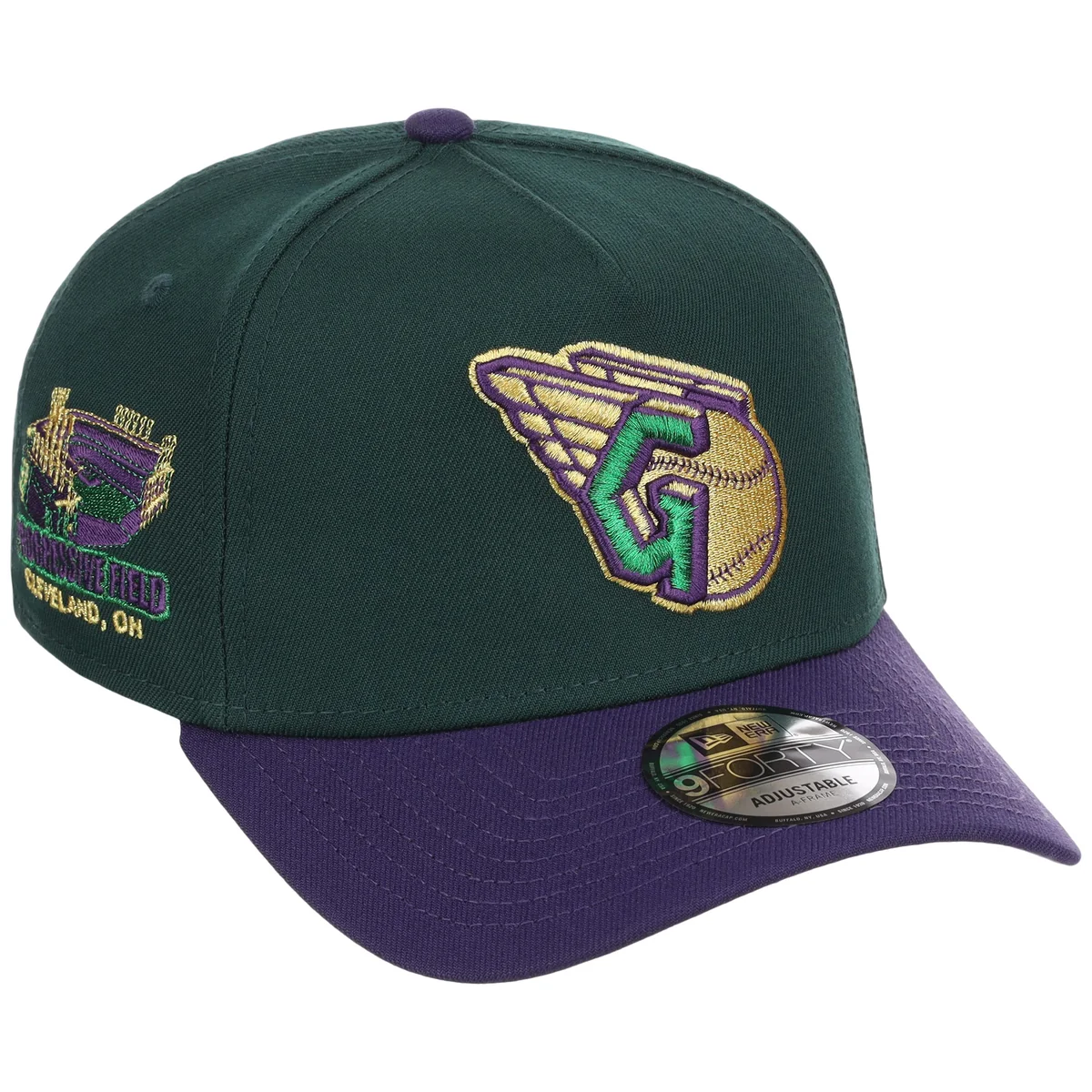 Cleveland Guardians MLB Joke's on You New Era 9FORTY A-Frame front view