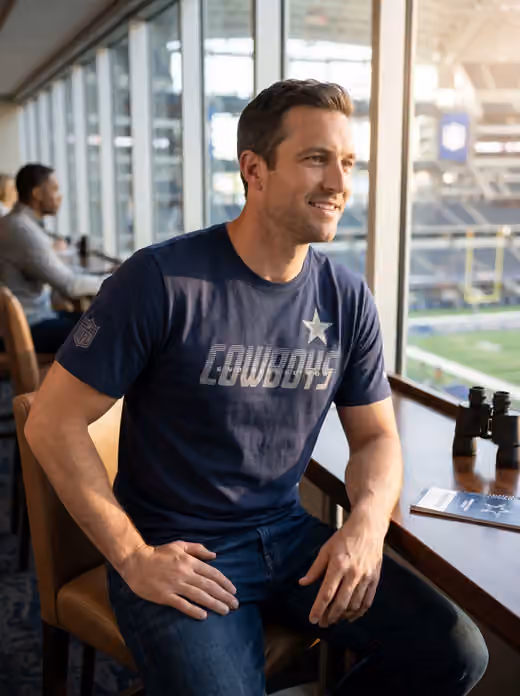 Dallas Cowboys 2026 NFL Sideline Team Issue Dri-Fit T-Shirt Navy view 3