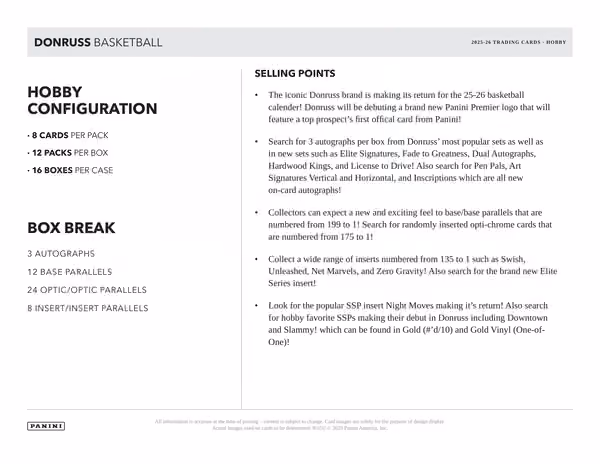 2025/26 Panini Donruss Basketball Blaster Box view 5