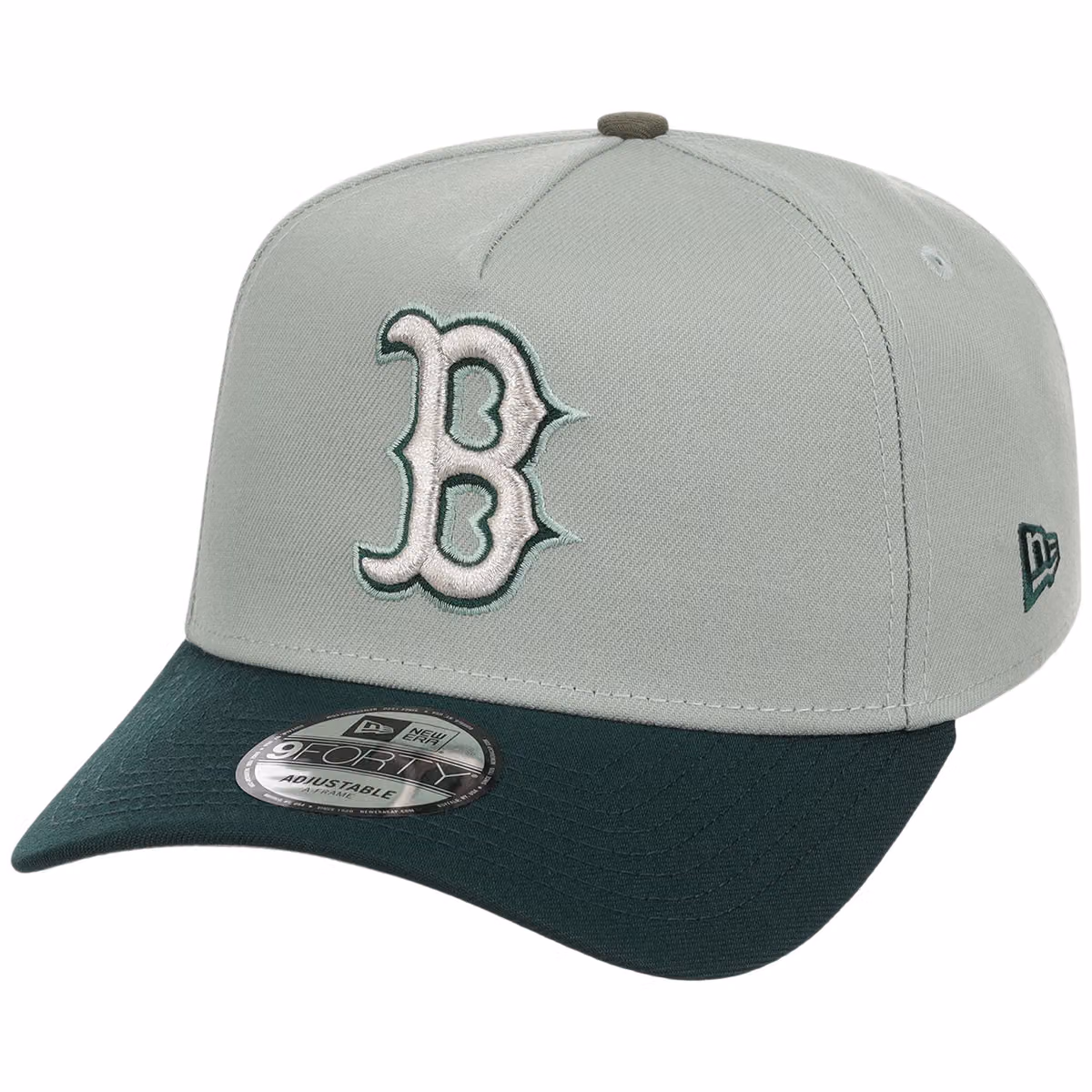 Boston Red Sox MLB Everest x Dark Green FASHION CORE New Era 9FORTY A-Frame detail view