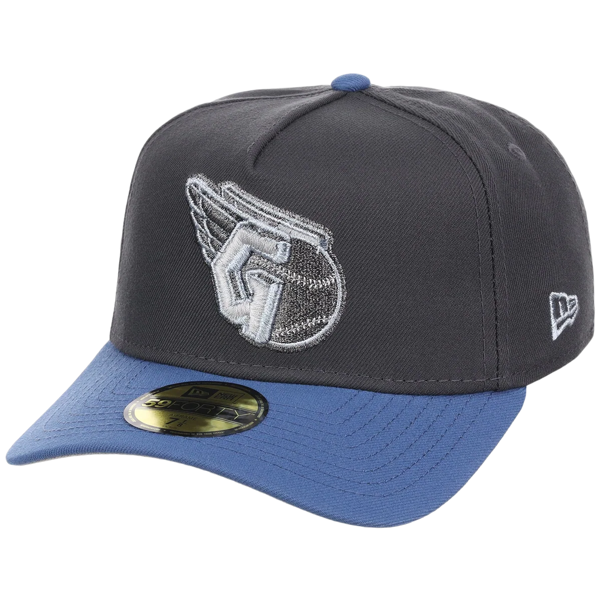 Cleveland Guardians MLB Indigo Steel New Era 59FORTY detail view