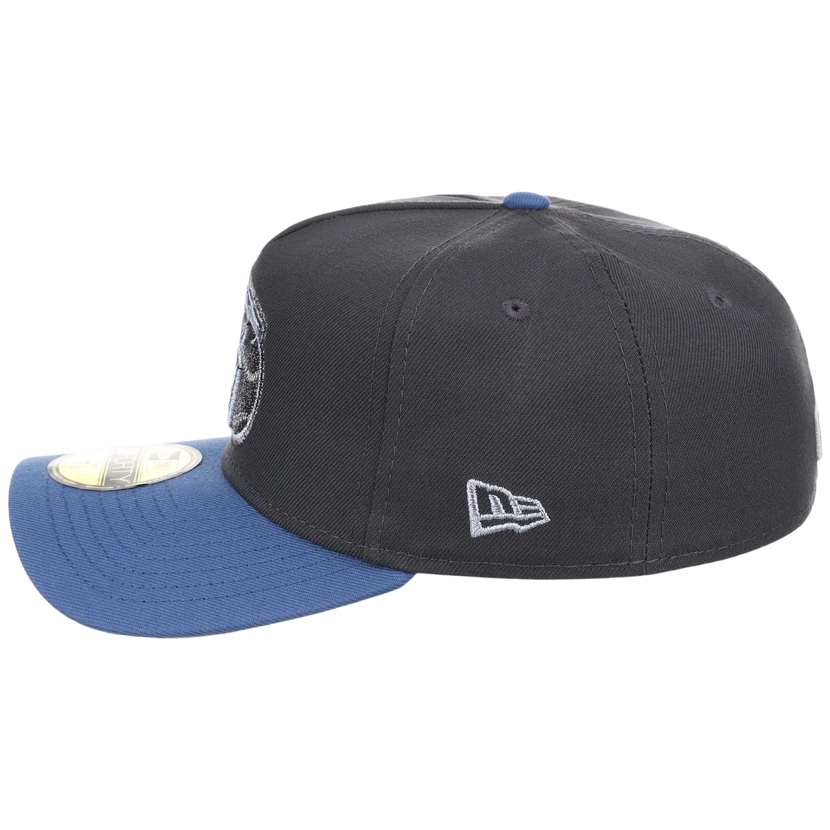 Cleveland Guardians MLB Indigo Steel New Era 59FORTY detail view