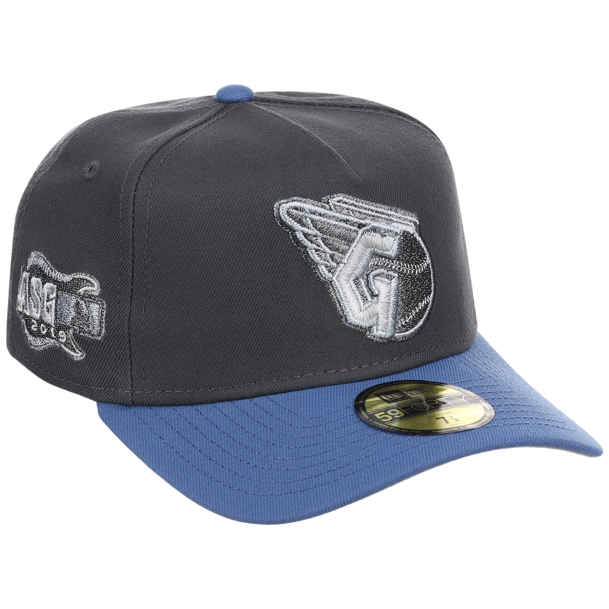 Cleveland Guardians MLB Indigo Steel New Era 59FORTY front view