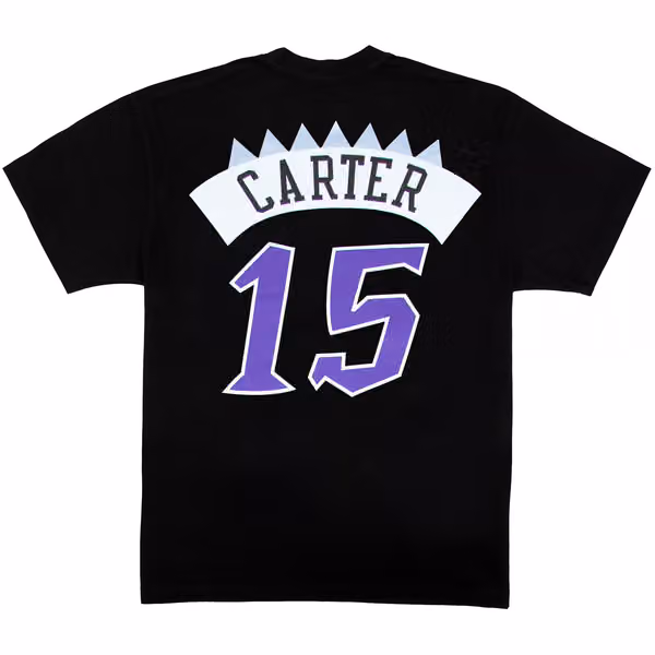 Vince Carter #15 Toronto Raptors Player NBA T-Shirt Black view 2
