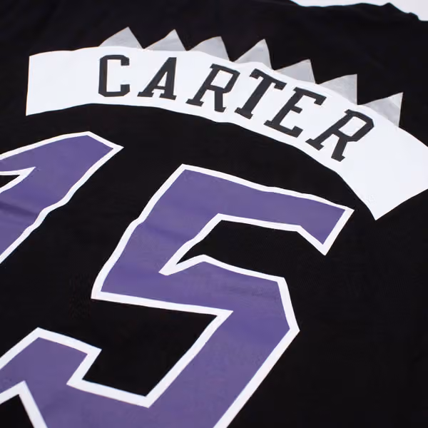 Vince Carter #15 Toronto Raptors Player NBA T-Shirt Black view 4
