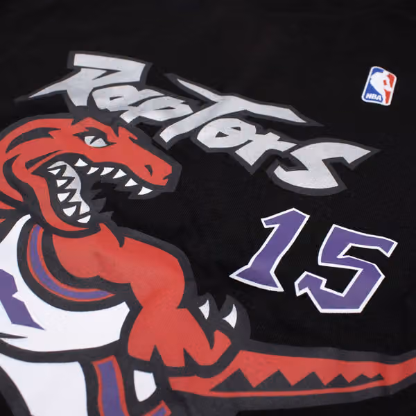 Vince Carter #15 Toronto Raptors Player NBA T-Shirt Black view 3