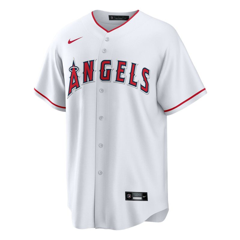 Mike Trout #27 Los Angeles Angels Nike MLB Jersey White view 2