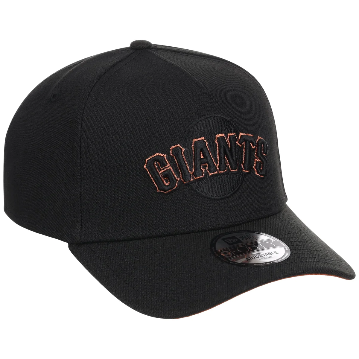 San Francisco Giants MLB Black x Rust FASHION CORE New Era 9FORTY A-Frame front view