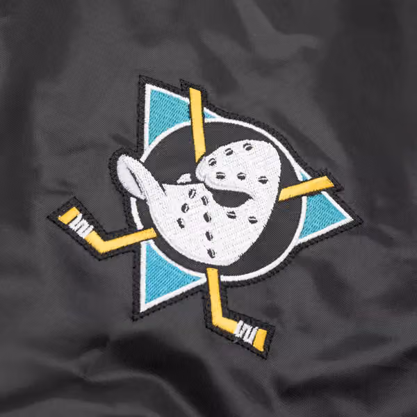 Anaheim Ducks Starter Vintage Enforcer NHL Varsity Jacket view 3