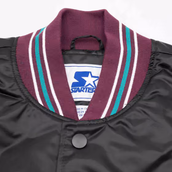 Anaheim Ducks Starter Vintage Enforcer NHL Varsity Jacket view 4
