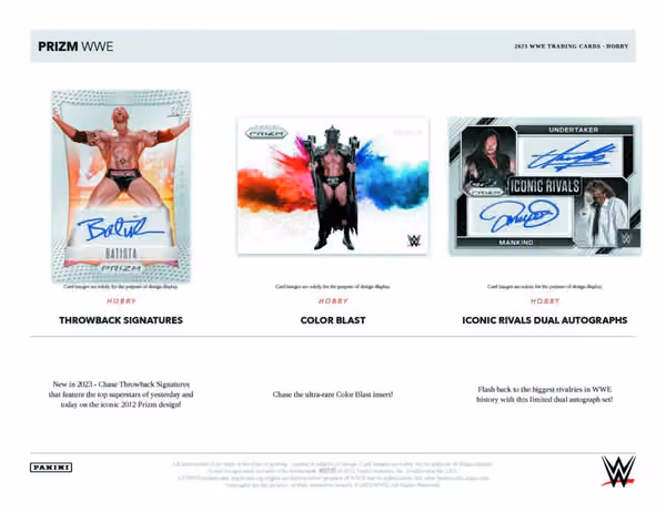 2023 Panini Prizm WWE Wrestling Hobby Box view 4