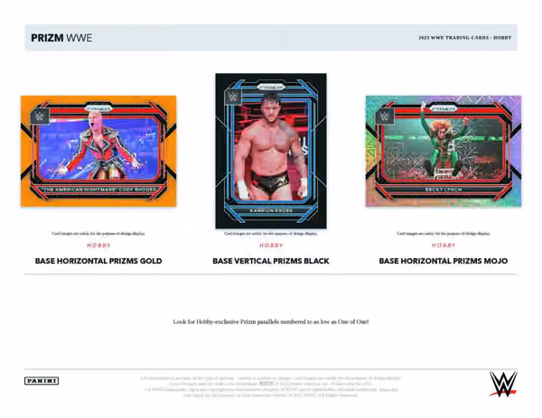 2023 Panini Prizm WWE Wrestling Hobby Box view 2