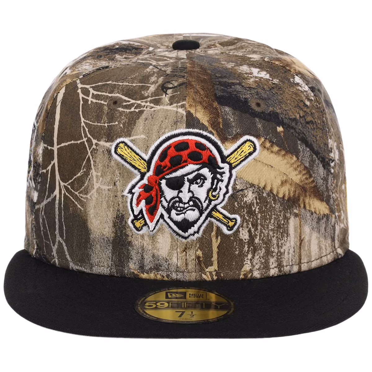 Pittsburgh Pirates MLB Realtree OTC New Era 59FIFTY detail view