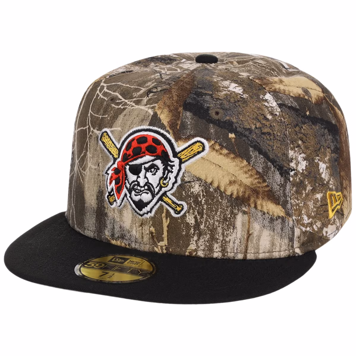 Pittsburgh Pirates MLB Realtree OTC New Era 59FIFTY detail view