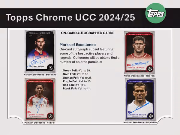 2024/25 Topps Chrome UEFA Club Competitions Football Hobby Box view 6