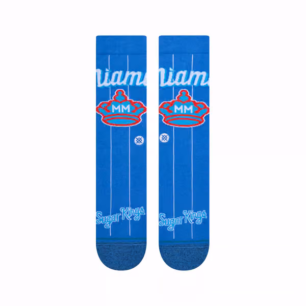 Miami Marlins MLB City Connect Stance Crew Socks view 2